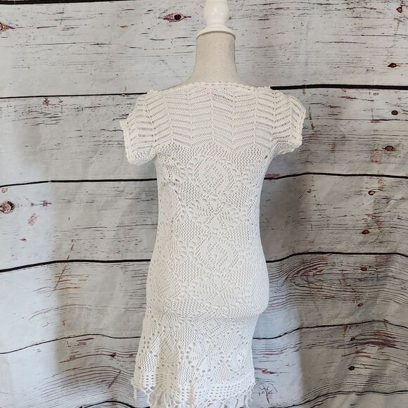 Lilly Pulitzer Adabelle Crochet Tasseled Crochet Dress Size XS - Picture 4 of 8